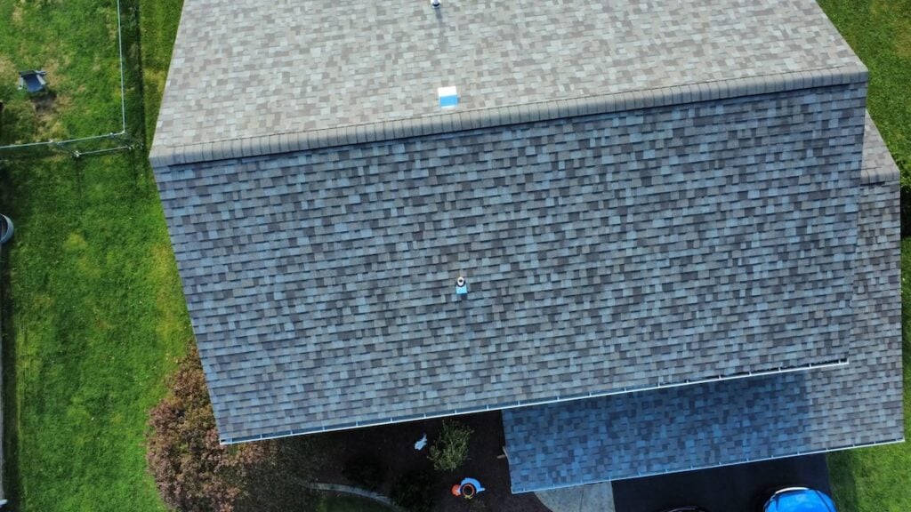 Shingles on house roof